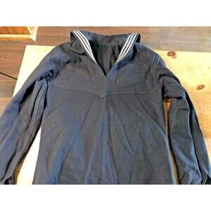 Vintage Navy Uniform Shirt Top Blue Cracker Jack Men USN Naval Clothing Company